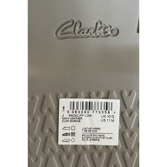 Clarks Men’s Radcliff Low Lace up Oxfords Navy Blue Leather 11 M - NEW No Box